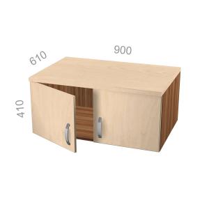 Антресоль широкая, закрытая, глубокая, ЛДСП двери - Берлин BRA.AD-090/1 ШхГхВ: 900х610х410 мм