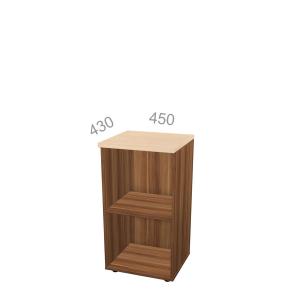 Шкаф 2 уровня, узкий, открытый, стеллаж - Берлин Директор BRA.SO2-D-045, ШхГхВ: 450х430х930 мм