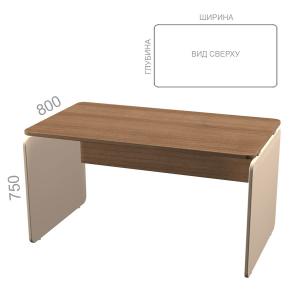 Стол прямой Аккорд Персонал АК 1, ШхГхВ: 1200_1800х800х750 мм
