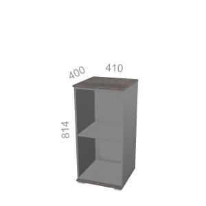 Шкаф 2 уровня, узкий, открытый, стеллаж - Яппи ЯШ-01 L - левый элемент, ШхГхВ: 410х400х814 мм