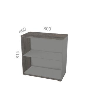Шкаф 2 уровня, широкий, открытый, стеллаж - Яппи ЯШ-02 L - левый элемент, ШхГхВ: 800х400х814 мм