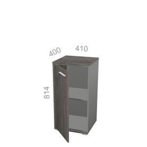Шкаф 2 уровня, узкий, закрытый, дверь ЛДСП - Яппи ЯШД-01 L - левый элемент, ШхГхВ: 410х400х814 мм