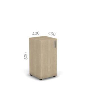 Шкаф 2 уровня, узкий, закрытый, Европа Лайт ЕВ Ш2У-Д L - левый, ШхГхВ: 400х400х800мм