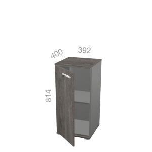 Шкаф 2 уровня, узкий, закрытый, дверь ЛДСП - Яппи ЯШД-01 C - центральный элемент, ШхГхВ: 392х400х814 мм
