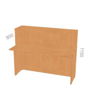 Ресепшн, стойка администратора Стандарт СТ Р8, прямая, ШхГхВ: 600_1800х800х1150 мм