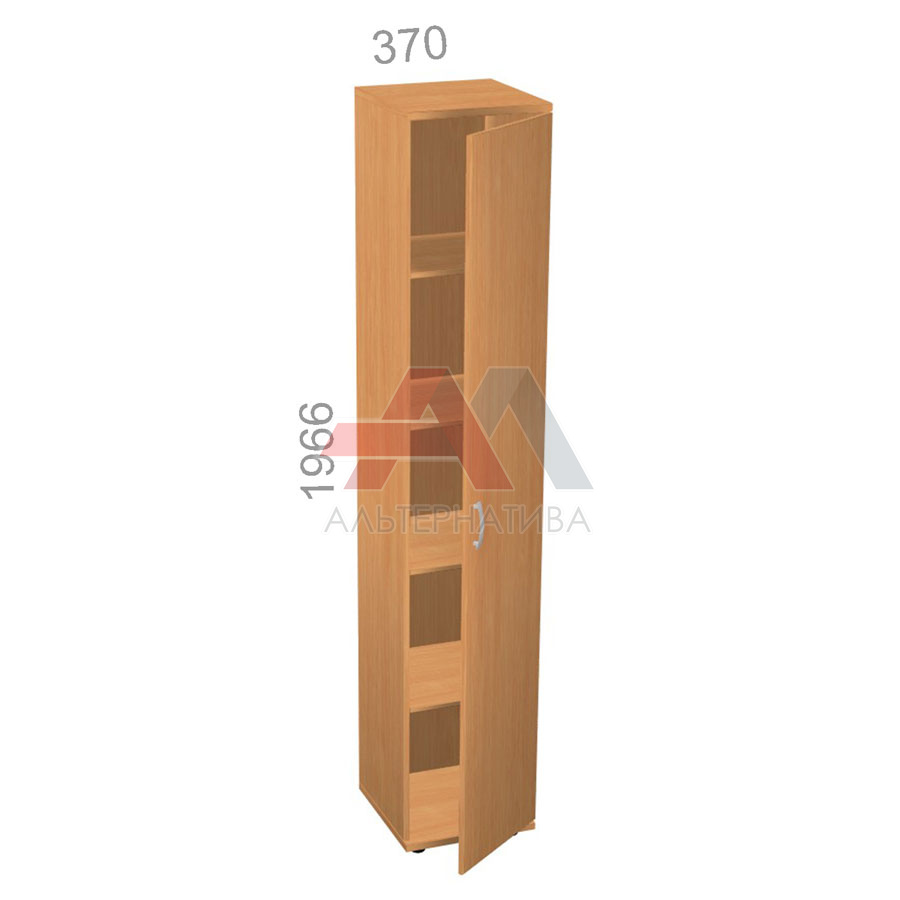 Шкаф 5 уровней, узкий, закрытый, дверь ЛДСП - Стандарт СТ ШЗ-04 R - правый, ШхГхВ: 370х380_550х1966 мм