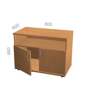 Тумба под оргтехнику Эрго ЭР КТК-01, ШхГхВ: 800х600х660 мм