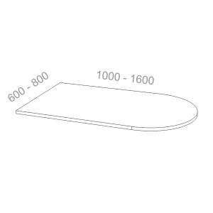 Брифинг без опоры Стандарт СТ БП, ШхГхВ: 1000_1600х600_800х22 мм