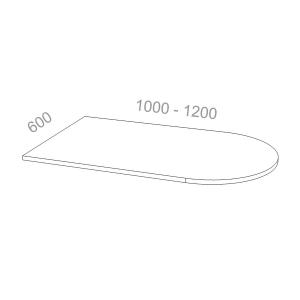 Брифинг без опоры Лайт ЛТ БП, ШхГхВ: 1000_1200х600х16 мм