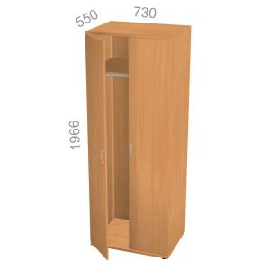 Шкаф гардероб, широкий - Стандарт СТ Ш-07, штанга для одежды, ШхГхВ: 730х550х1966 мм