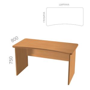 Стол руководителя прямой, с вогнутой столешницей Танго СТ9-R, ШхГхВ: 1600_2000х800х750 мм