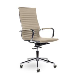 Кресло Кайман СН-300 В soft хром Ср S, экокожа Santorini