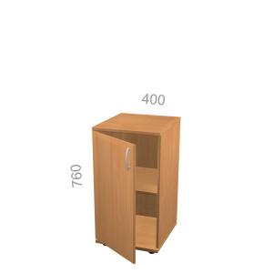 Шкаф 2 уровня, узкий, закрытый, дверь ЛДСП - Эрго ЭР КШ52-04 L - левый, ШхГхВ: 400х450_600х760 мм