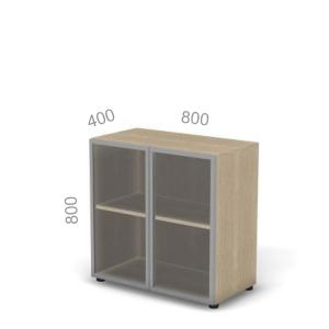 Шкаф 2 уровня, широкий, закрытый, Европа Лайт ЕВ Ш2ШС-Д, ШхГхВ: 800х400х800мм