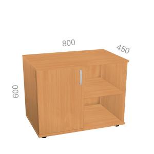 Тумба под оргтехнику Стандарт СТ Т3-03 L - левая, ШхГхВ: 800х450х600 мм