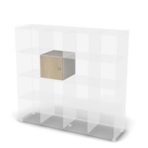 Вставной модуль для стеллажа Европа Лайт ЕВ МДС-1Д, ШхГхВ: 370х400х340мм