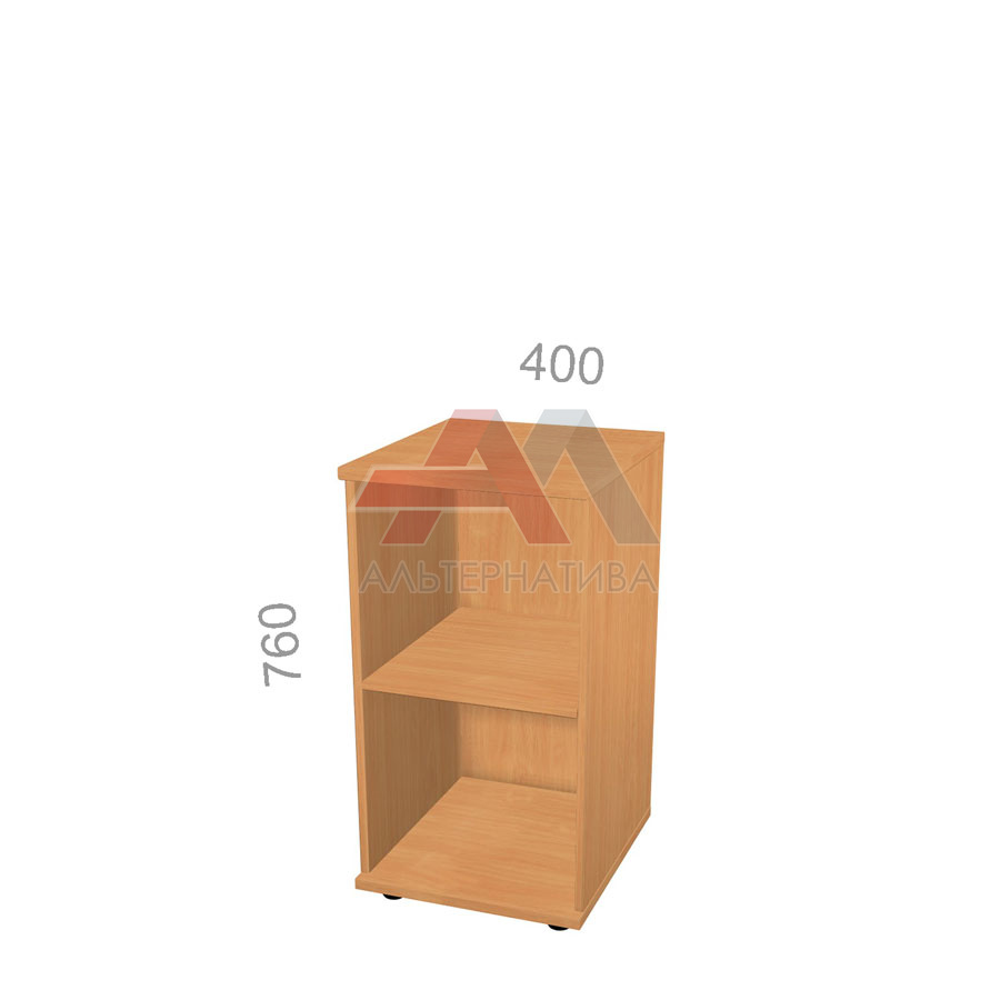 Шкаф 2 уровня, узкий, открытый, стеллаж - Эрго ЭР КШ53-04, ШхГхВ: 400х450_600х760 мм