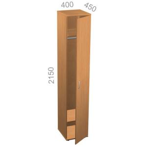 Шкаф гардероб, узкий - Танго ТШ11-04з R - правый, штанга для одежды, ШхГхВ: 400х450х2150 мм