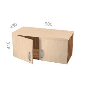 Антресоль широкая, закрытая, ЛДСП двери - Берлин BRA.AD-090 ШхГхВ: 900х430х410 мм