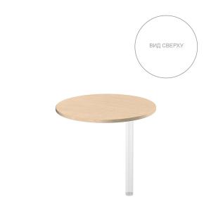 Брифинг без опоры Берлин Персонал BRA.SR, круглый, ШхГхВ: 800_1200х800_1200х28 мм