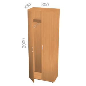 Шкаф гардероб, широкий - Эрго ЭР КШ61, выдвижная вешалка, ШхГхВ: 800х450х2000 мм