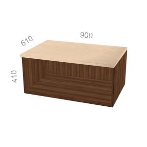 Антресоль широкая, открытая, глубокая - Берлин BRA.AN-090/1 ШхГхВ: 900х610х410 мм