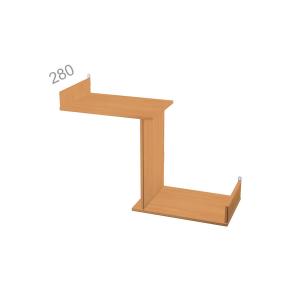 Полка на стену Стандарт СТ ПН3, ШхГхВ: 780х280х400 мм