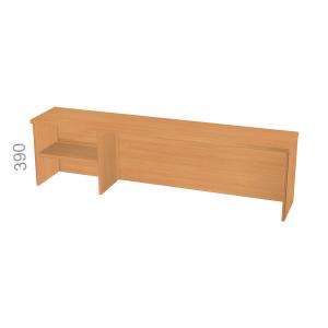 Полка на стол Стандарт СТ ПС2 L - левая, ШхГхВ: 1200_1800х280х390 мм