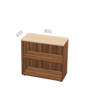 Шкаф 2 уровня, широкий, открытый, стеллаж - Берлин Директор BRA.SO2-D-090, ШхГхВ: 900х430х930 мм