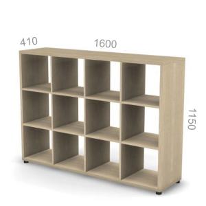 Стеллаж 3 уровня, 12 ячеек Европа Лайт ЕВ СTЖ 3-12, ШхГхВ: 1600х410х1150мм