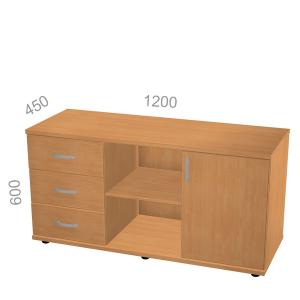 Тумба под оргтехнику Стандарт СТ Т3-05 L - левая, ШхГхВ: 1200х450х600 мм